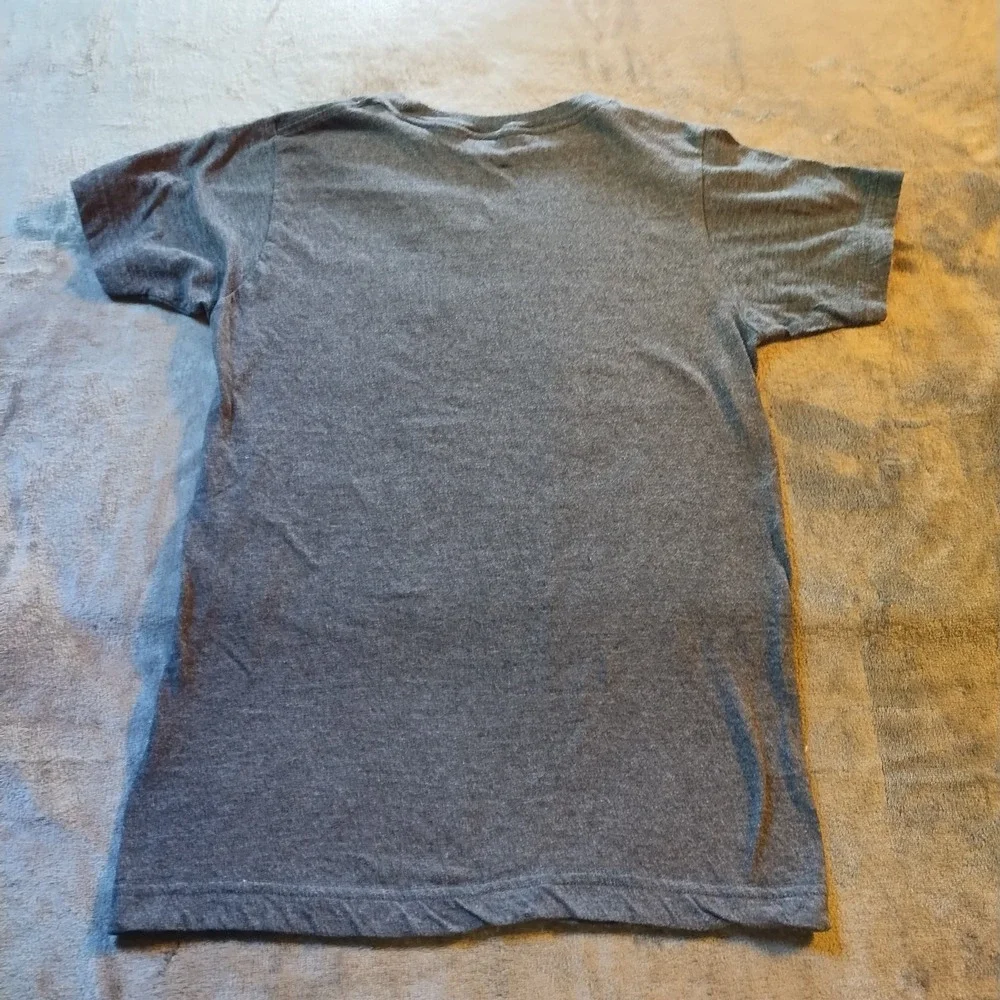 Classic Nirvana Smiley‎ Face Graphic Tee Charcoal Gray Grunge Rock Band Size Sm